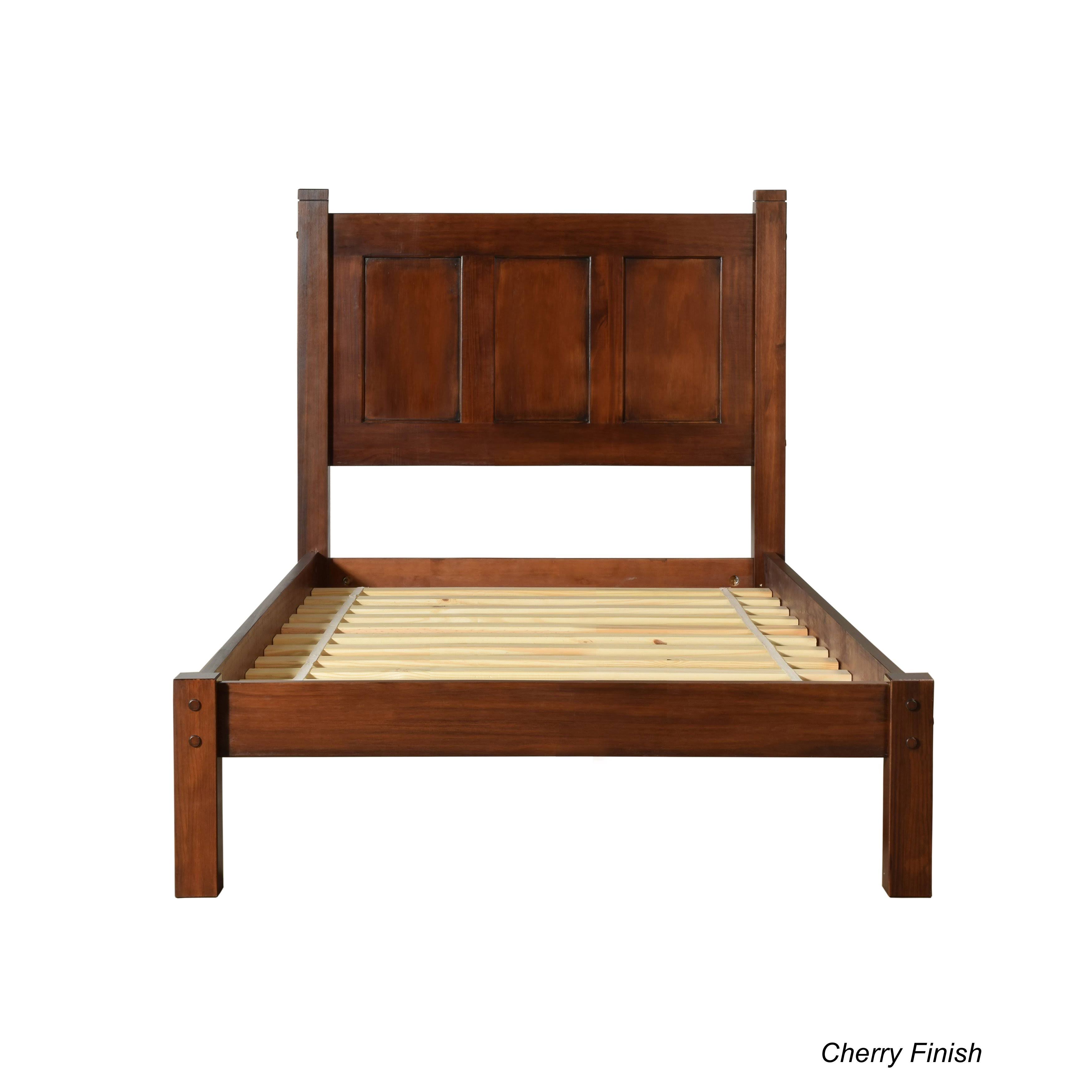 Grain Wood Furniture Shaker Twin-size Solid Wood Platform Bed - Cherry