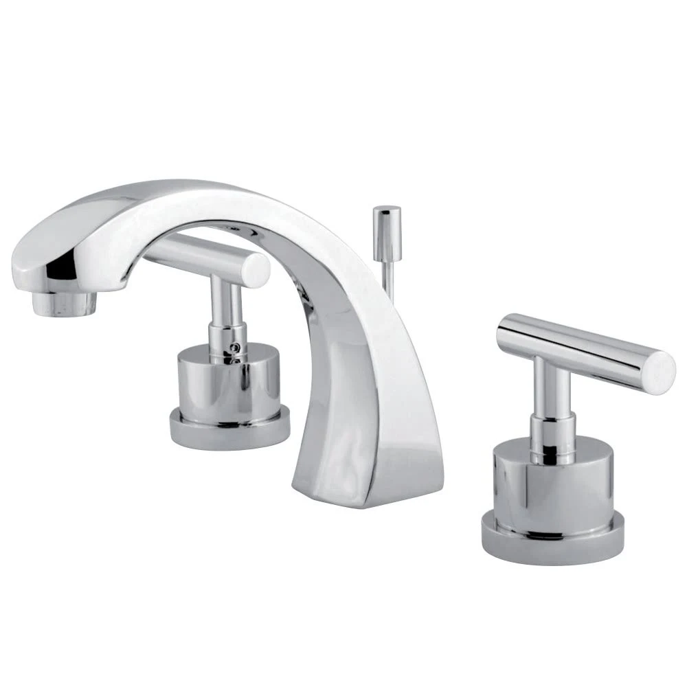 Kingston Brass Manhattan 8x22 Widespread Bathroom Faucet Polished Chrome