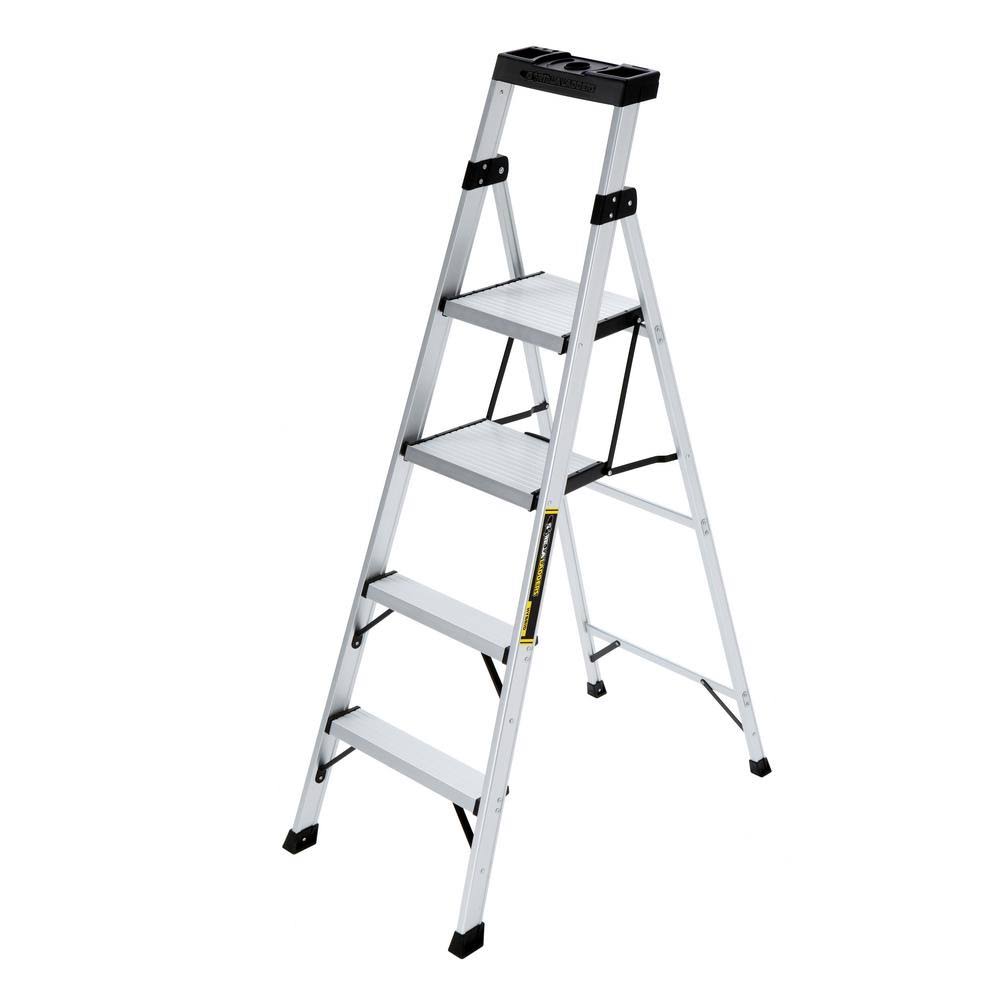 Gorilla Ladders 5.5 ft. Aluminum Hybrid Ladder with 250 lb. Load Capacity Type I