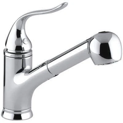 Kohler K-15160 Coralais Pullout Single Handle Kitchen Faucet with MasterClean