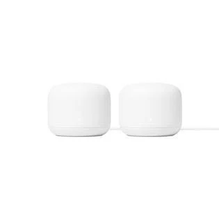 Google Nest WiFi Router 2 Pack (2nd Generation) – 4x4 Ac2200 Mesh Wi-Fi Routers with 4400 Sq ft Coverage