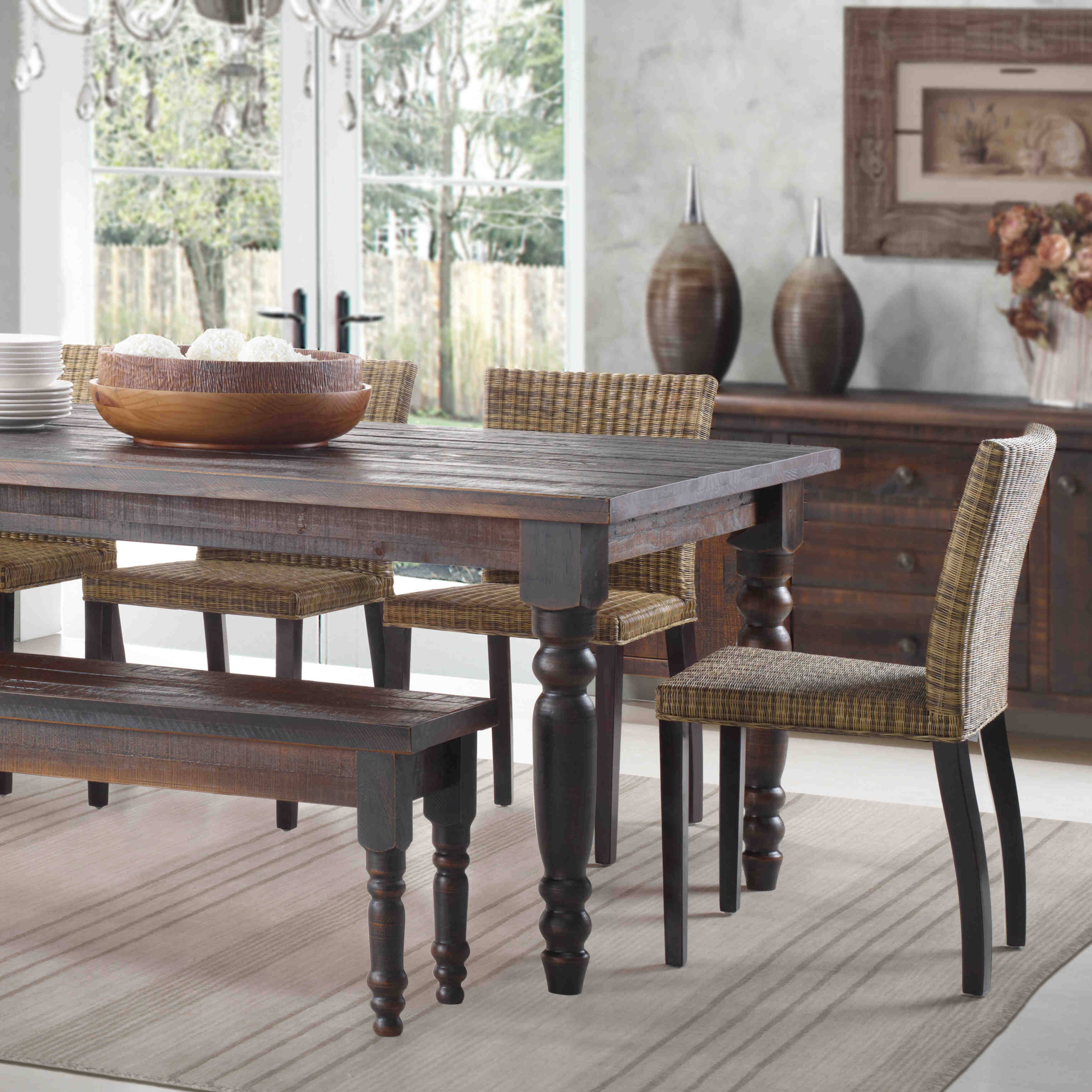 Grain Wood Furniture Valerie Dining Table, Barnwood