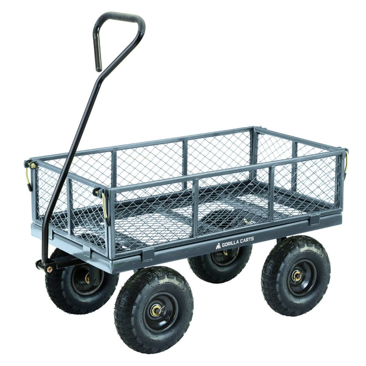 Gorilla Carts Steel Utility Cart 600 Pound Capacity