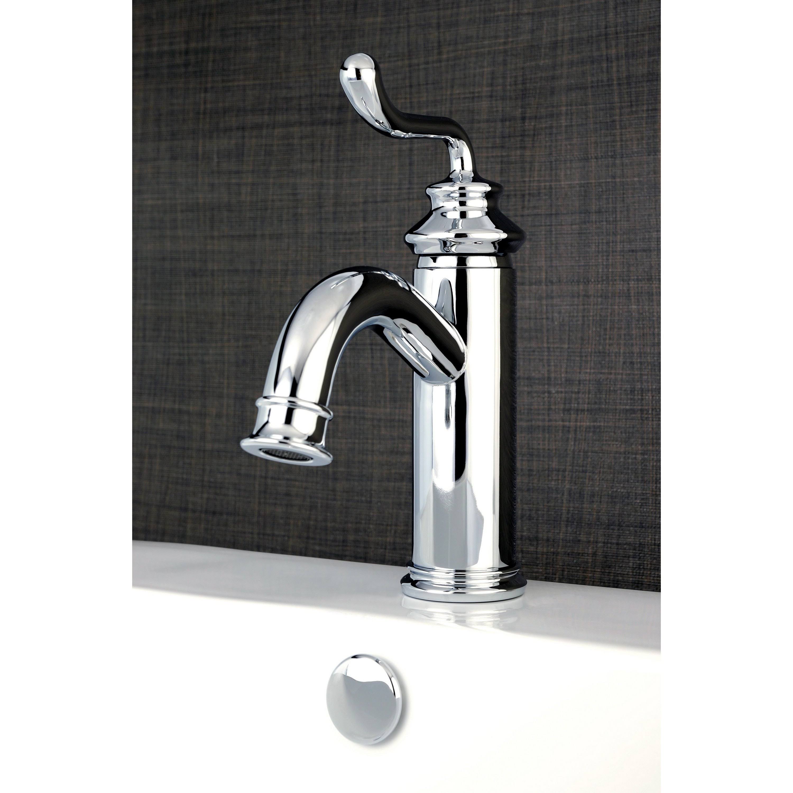Kingston Brass Single-Handle Chrome Single-Hole Bathroom Faucet
