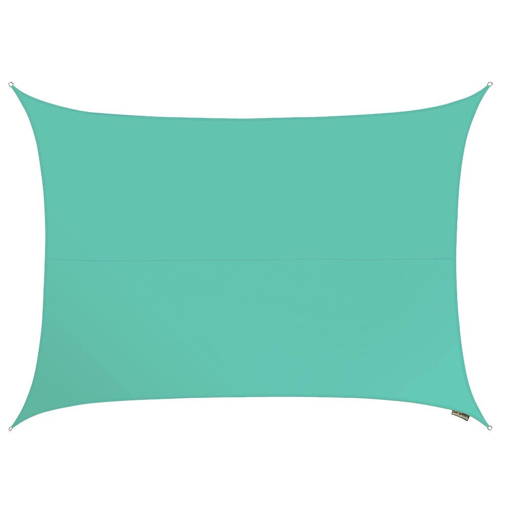 Kookaburra 16ft 5x22 x 13ft 1x22 Turquoise Waterproof Woven Rectangle Sail Shade