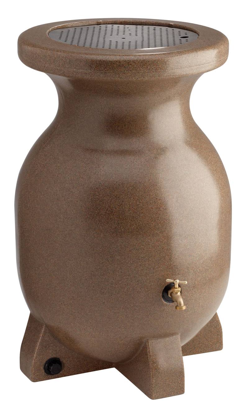Koolatron 55 Gallon Sandstone Look Decorative Rain Barrel