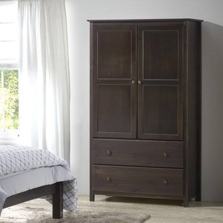 Grain Wood Furniture Shaker Armoire; Espresso