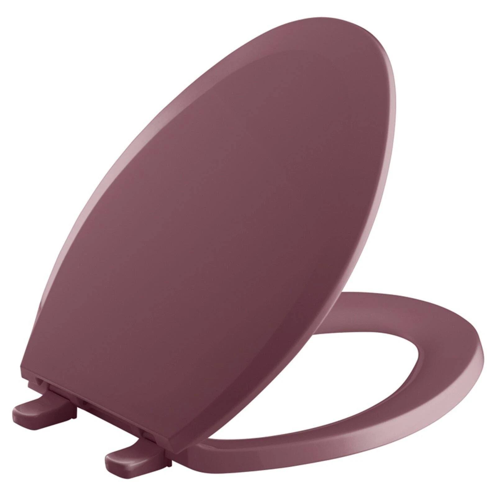 Kohler 4652-53 Lustra with Quick-Release Hinges Elongated Toilet Seat - Raspberry Puree