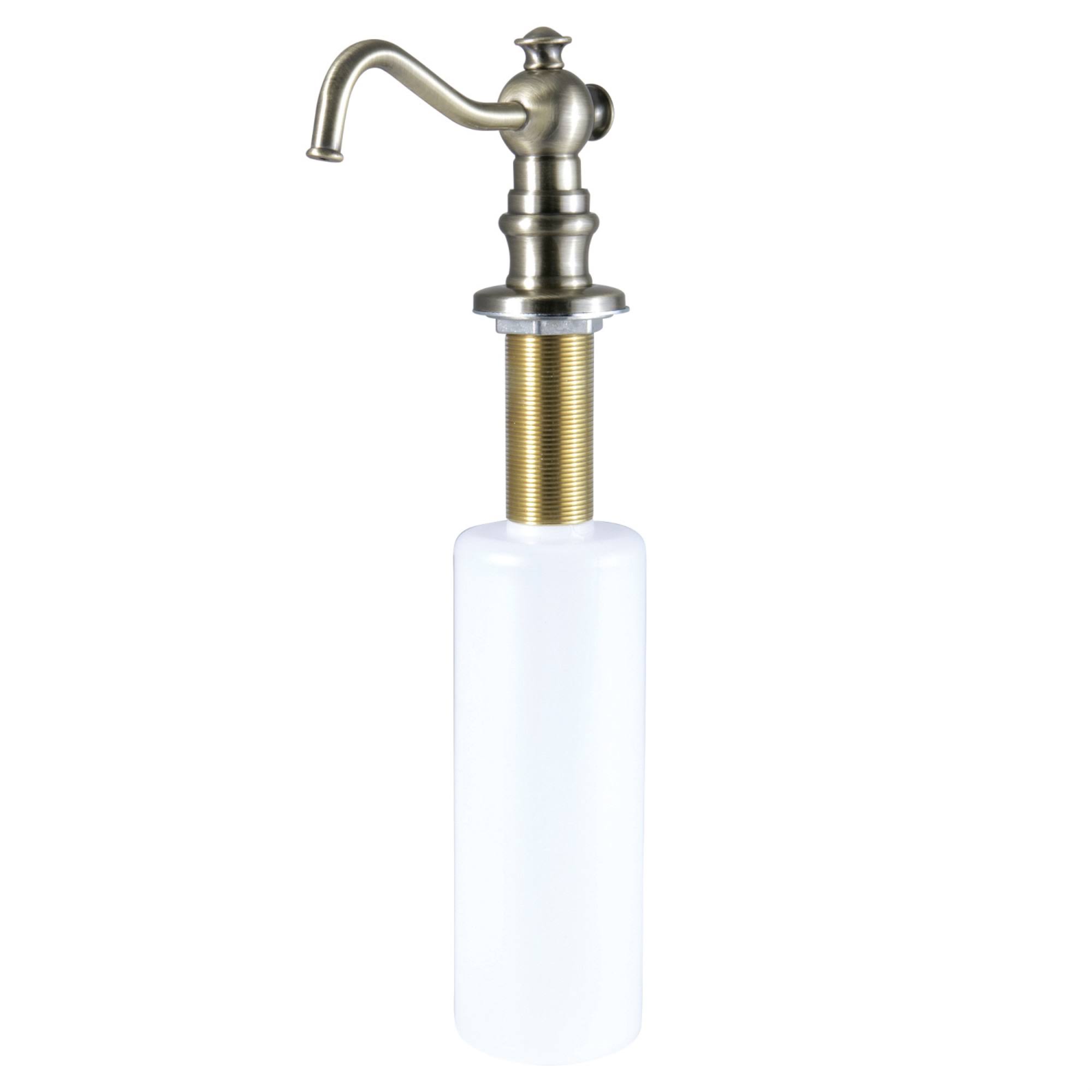 Kingston Brass Sd7603 Curved Nozzle Metal Soap Dispenser Antique Brass