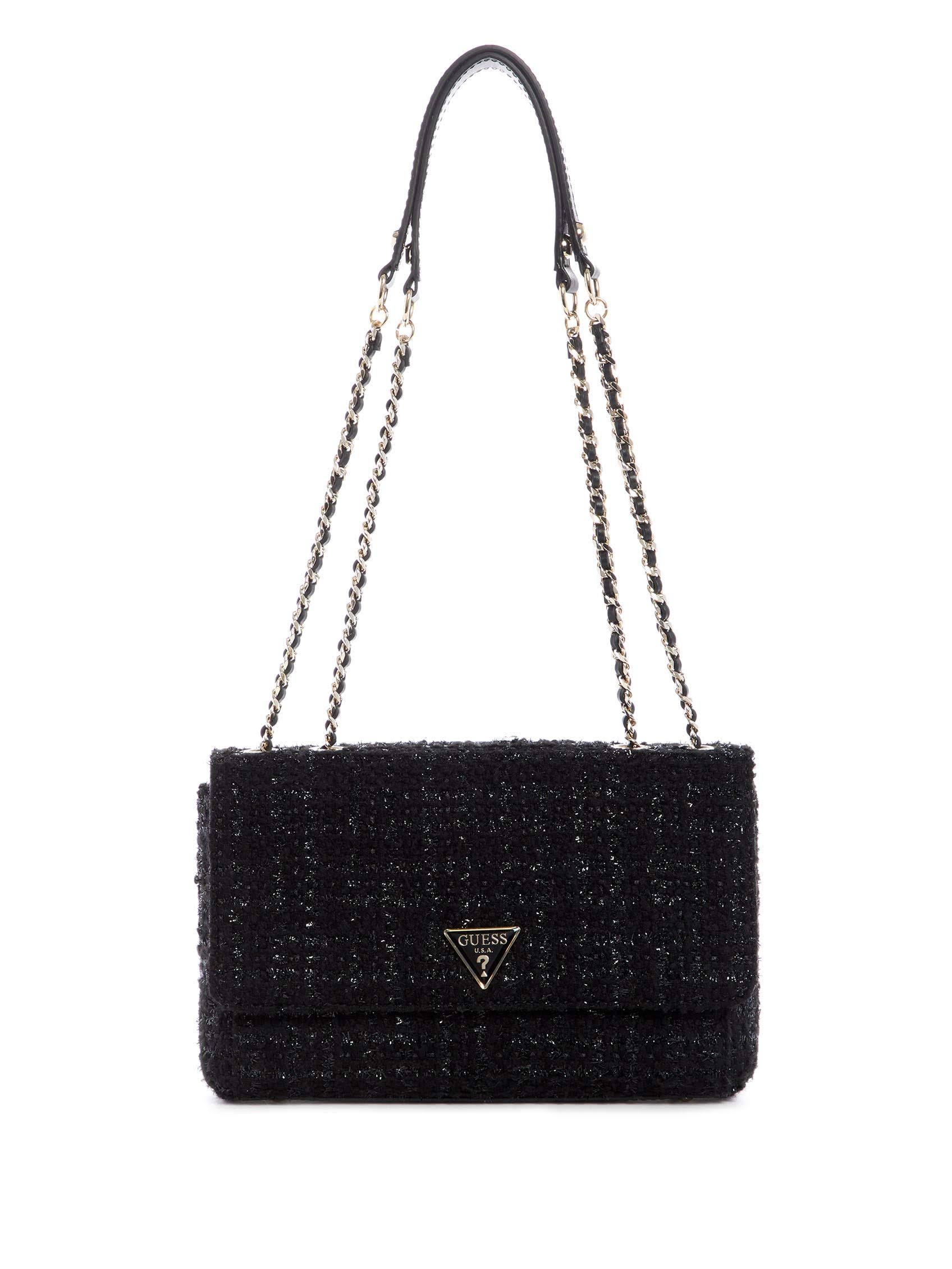 Guess Cessily Convertible Shoulder Bag - Black