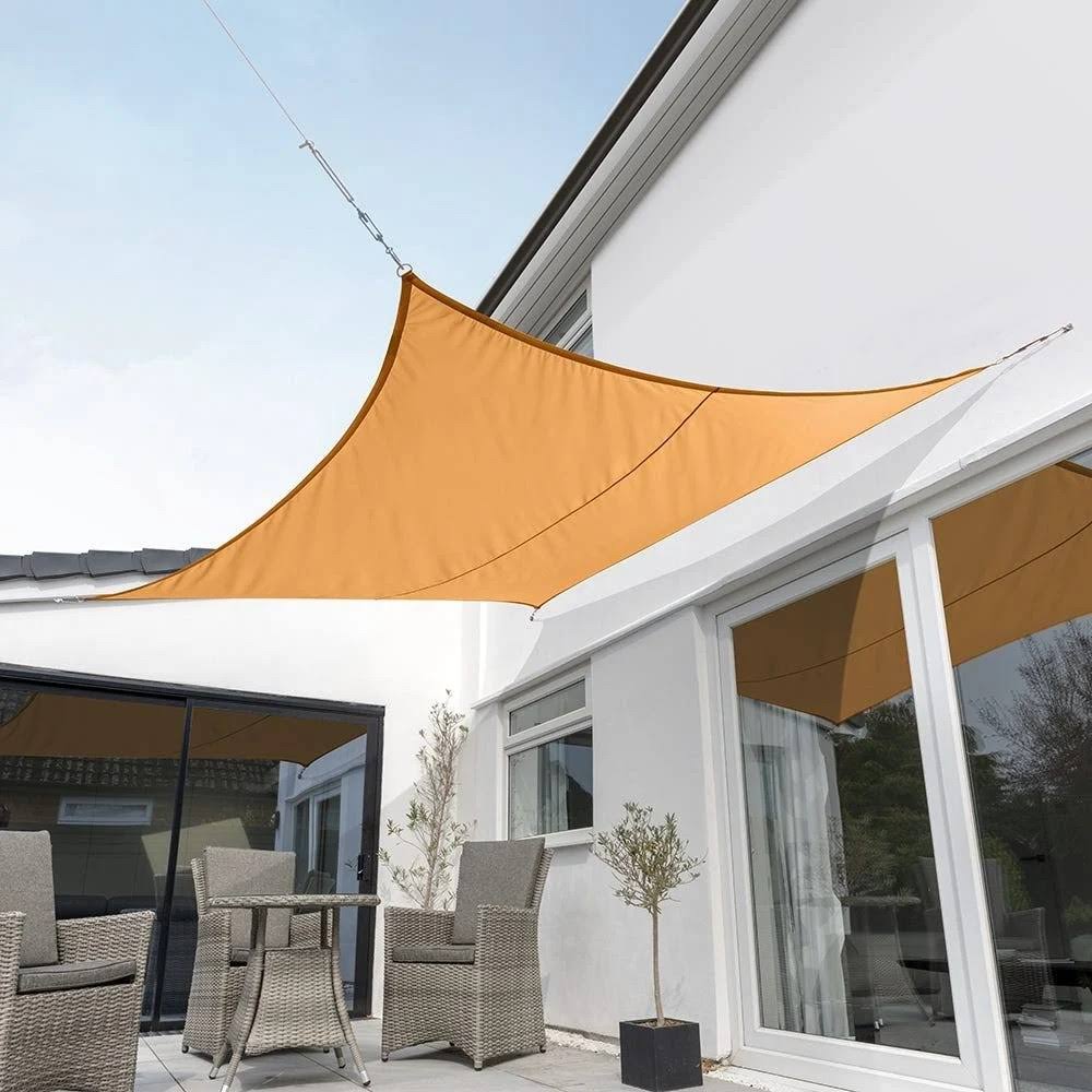 Kookaburra 11ft 10x22 Orange Waterproof Woven Square Sail Shade