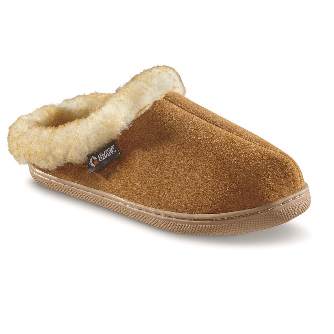 Guide Gear Women&s Suede Clog Slippers, Female, 5B, Cinnamon