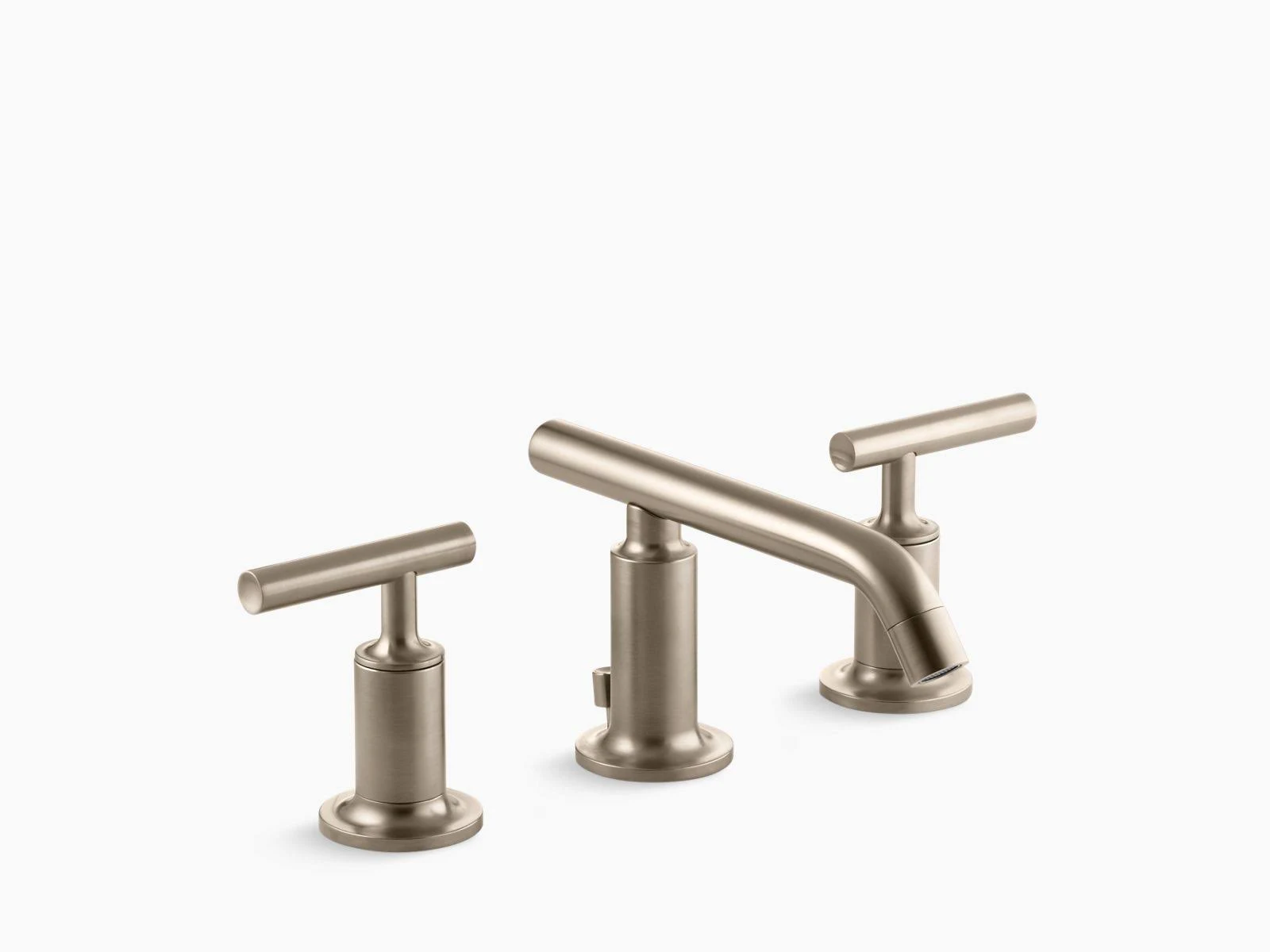 Kohler K-14410-4 Purist Widespread Bathroom Faucet - Vibrant Brushed Bronze