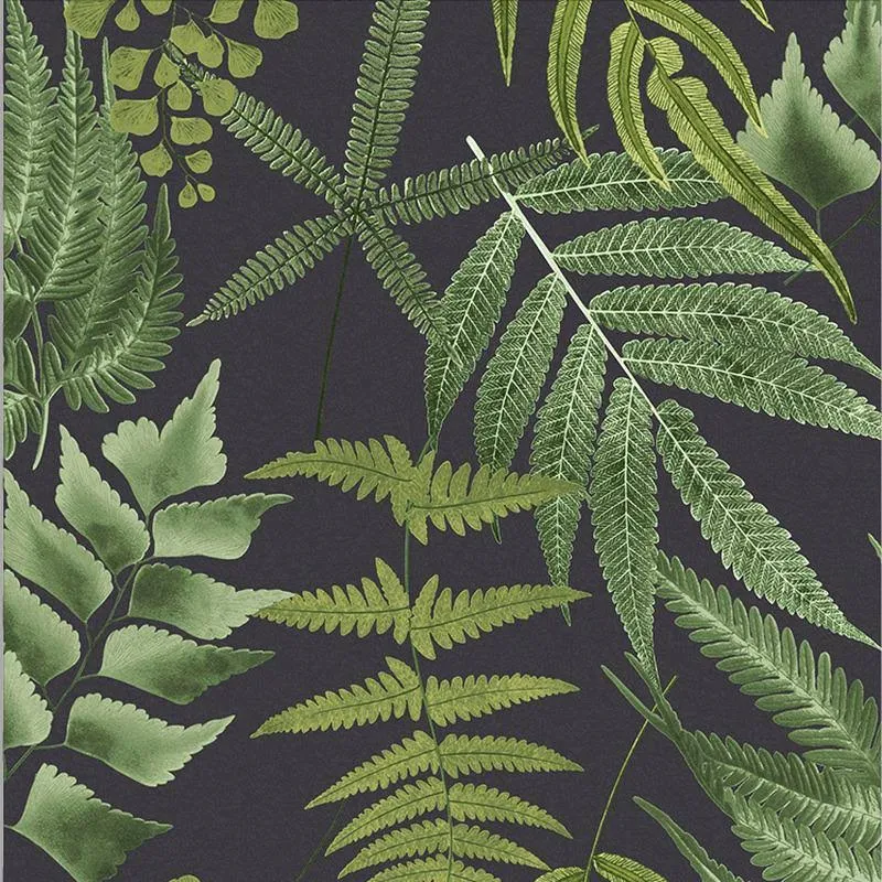 Graham u0026 Brown Midsummer Fern Navy Wallpaper
