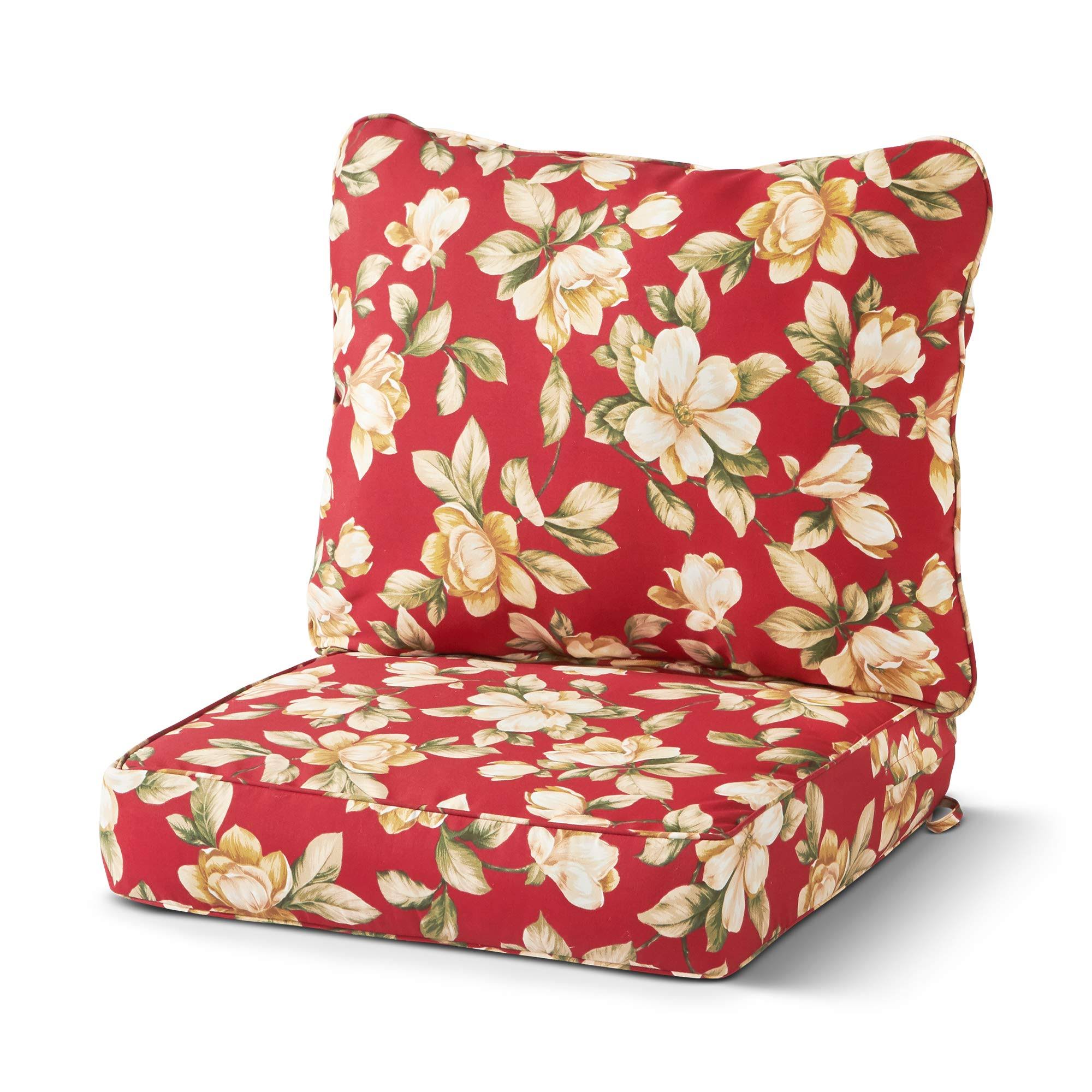 Greendale Home Fashions AZ7820-ROMAFLORAL Tuscan Floral Outdoor 2-Piece Deep Seat Cushion Set