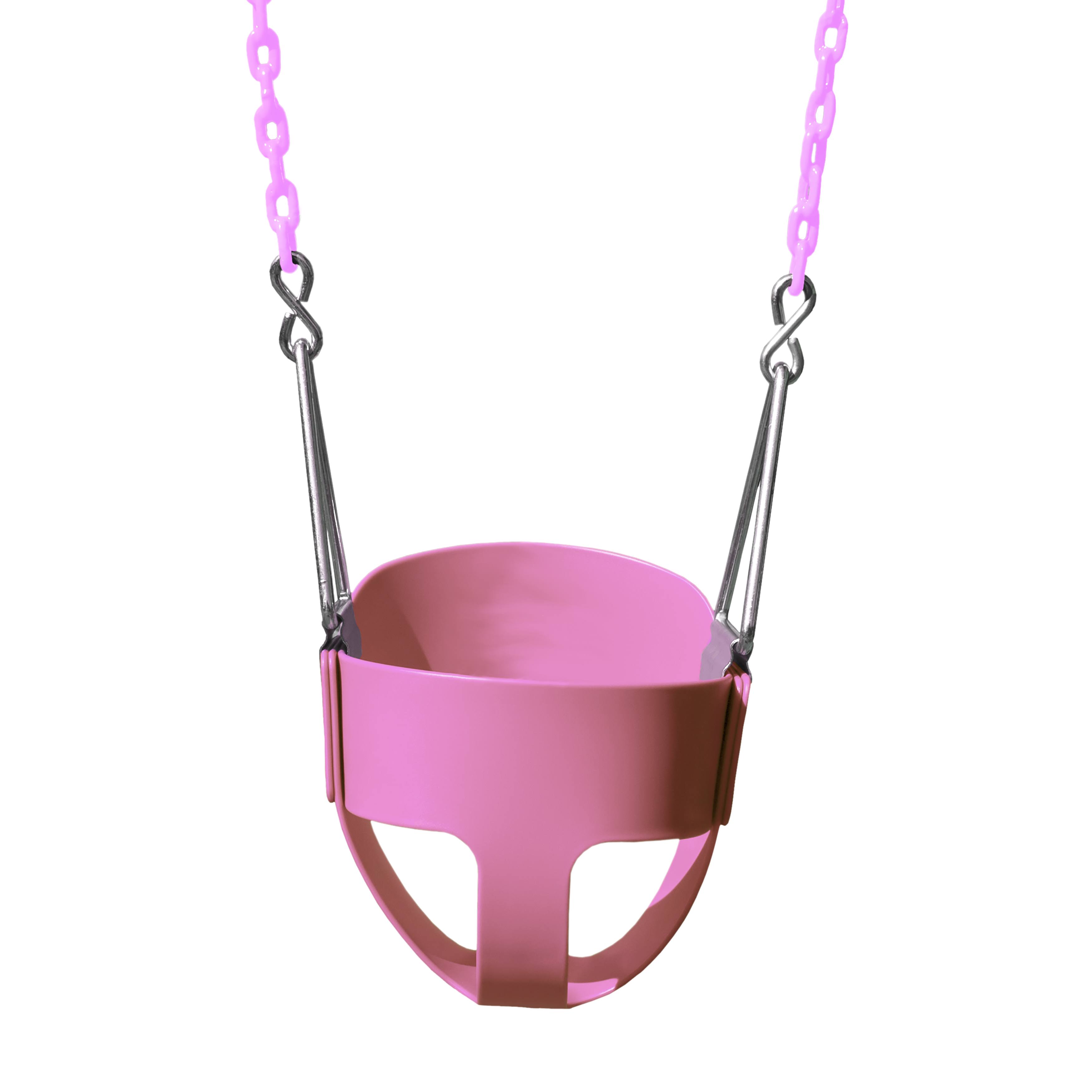 Gorilla Playsets Full Bucket Toddler Swing (Pink)