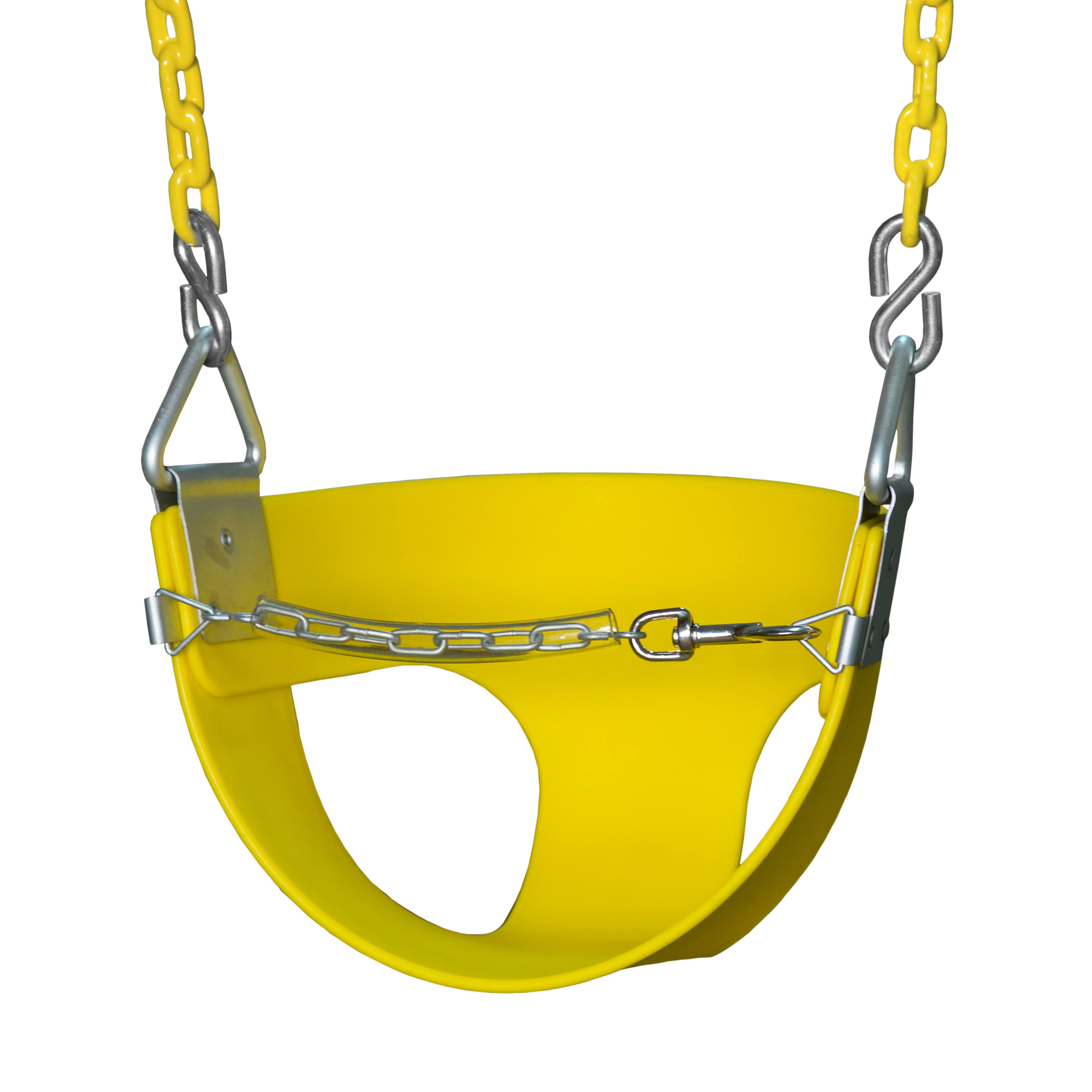 Gorilla Playsets Half Bucket Toddler Swing (Yellow)