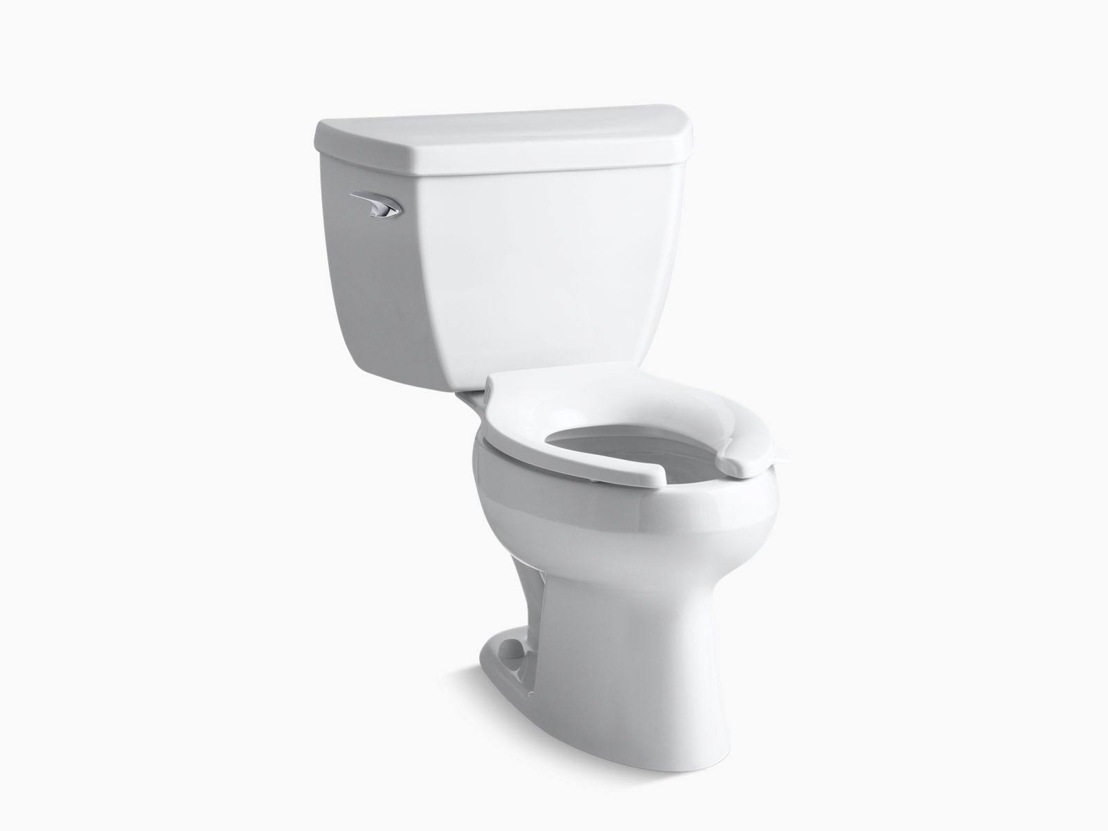 Kohler K-3505 Wellworth Classic Two-Piece Elongated 1.6 GPF Toilet White