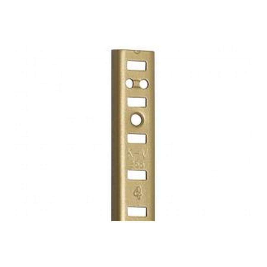 Knape and Vogt 255AL BR 96 Mortise-Mount Aluminum Pilaster Standard 96 inch 255 Series