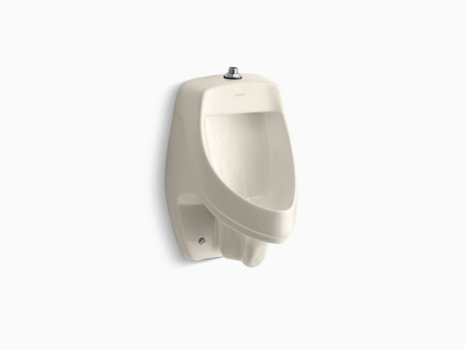 Kohler K-5016-ET-47 Almond Dexter Elongated Urinal with Top Spud
