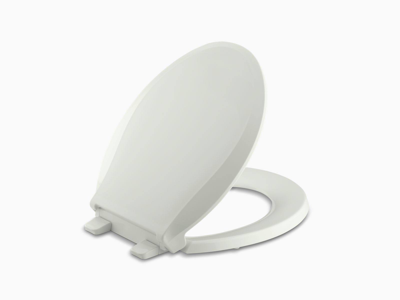 Kohler 4639-NY Cachet Quiet-Close with Grip-Tight Round-Front Toilet Seat - Dune