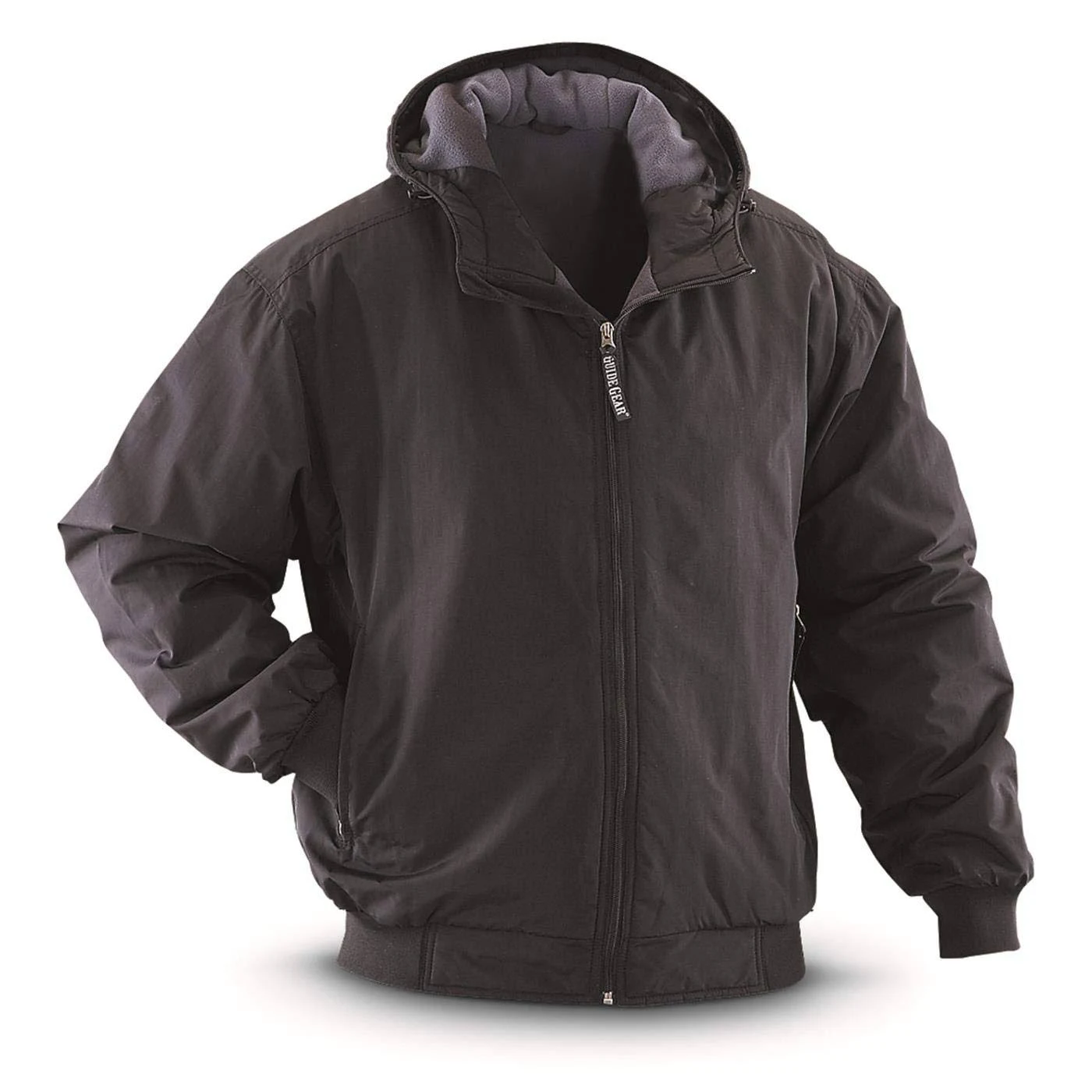 Guide Gear Men&s Cascade Hooded Jacket, Size: L Tall, Black