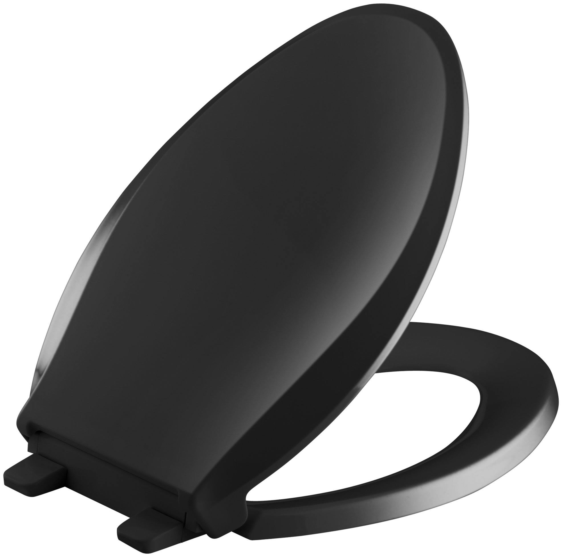 Kohler K-4636-7 Cachet Quiet-Close with Grip-Tight Elongated Toilet Seat Black Black