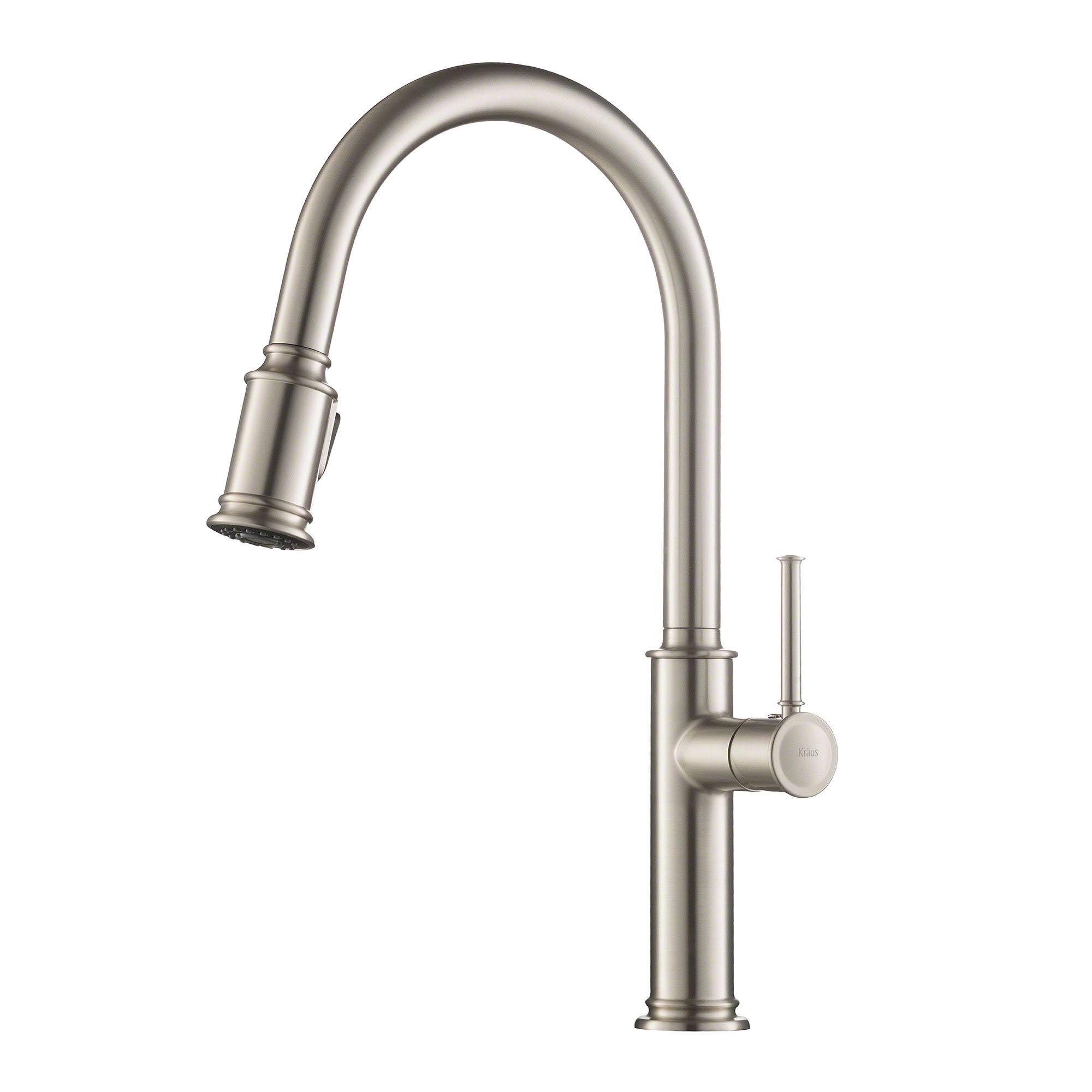 KRAUS Pull Down Kitchen Faucet Single-Handle Spot Resistant Stainless Steel