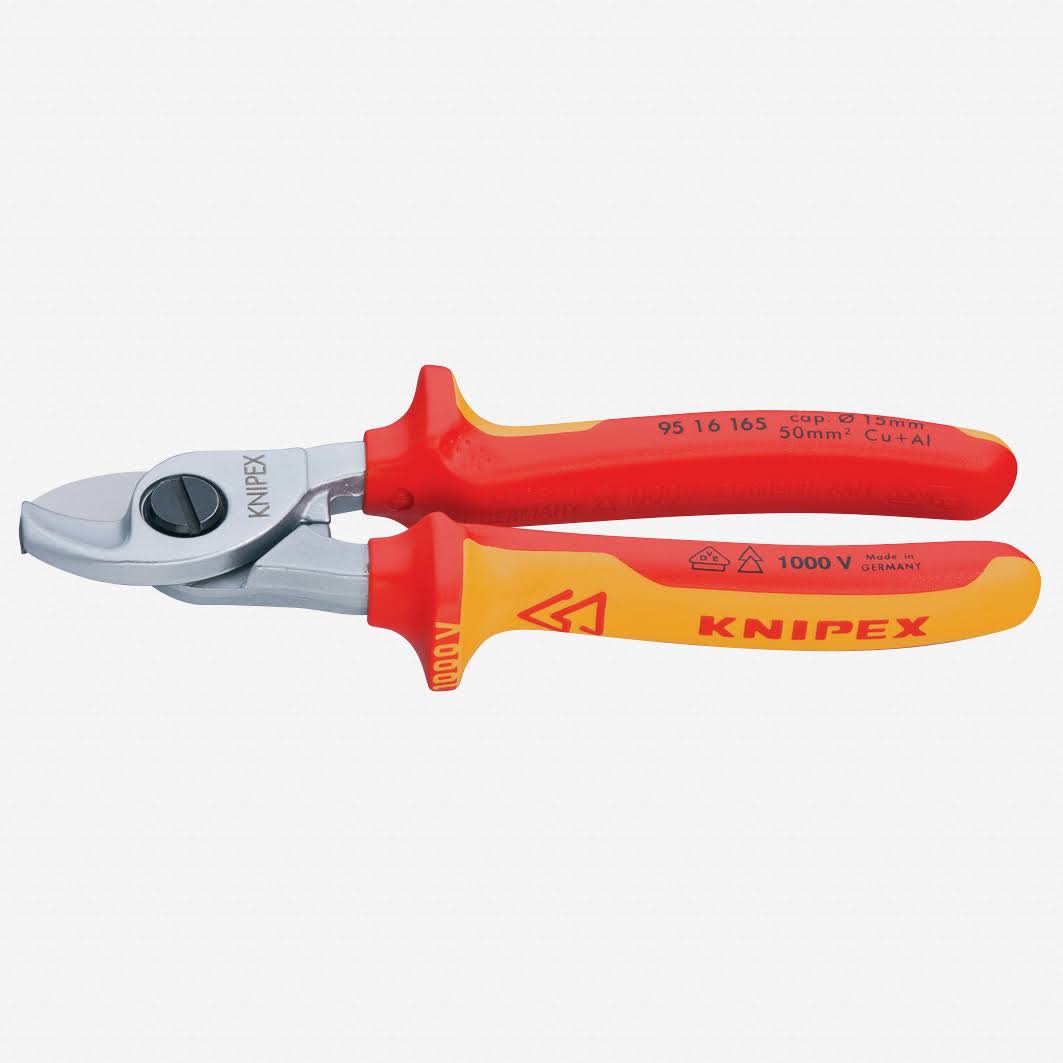 Knipex, 95 16 165, Chrome Plated Insulated Cable Shears