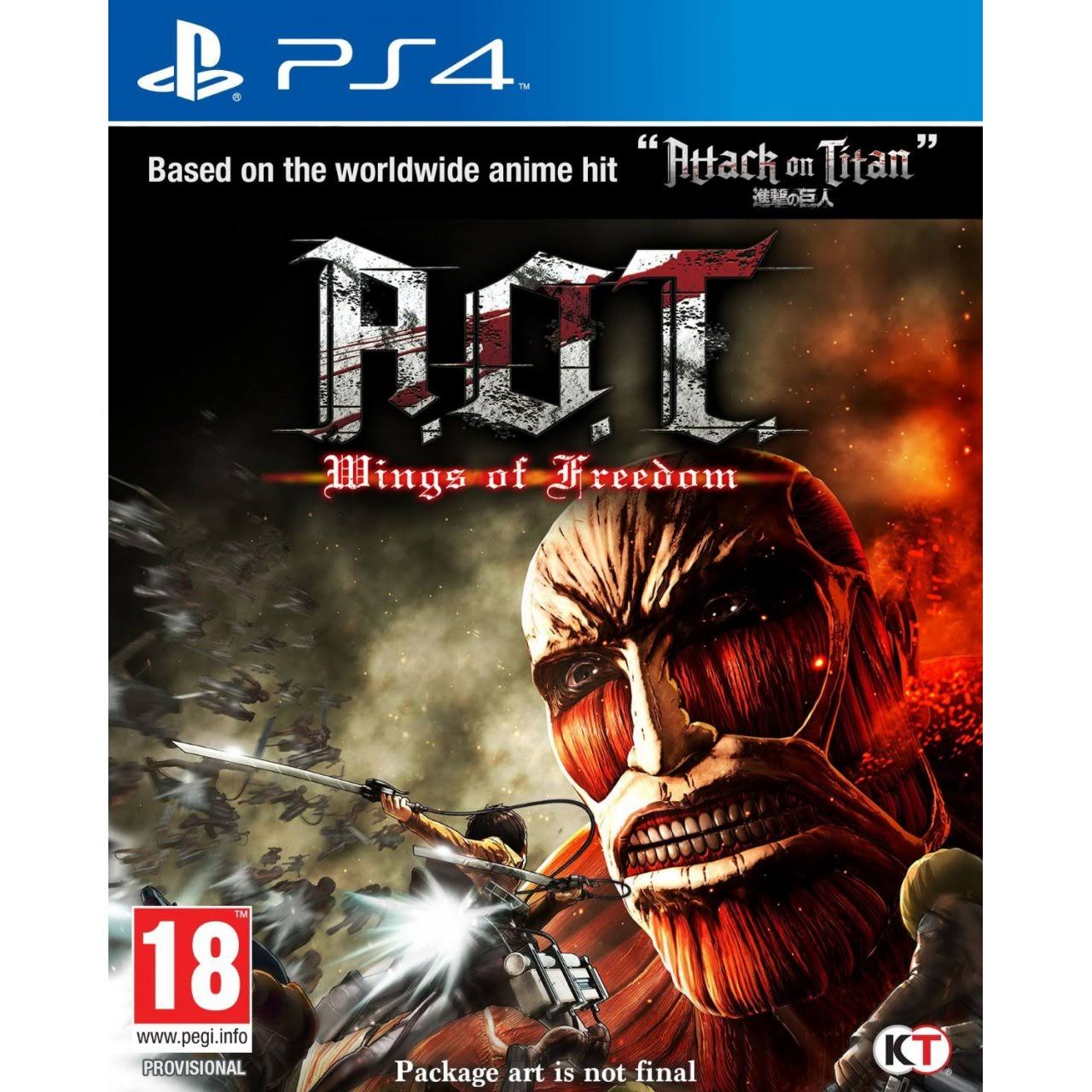Attack on Titan (a.o.t) Wings of Freedom PS4 Game