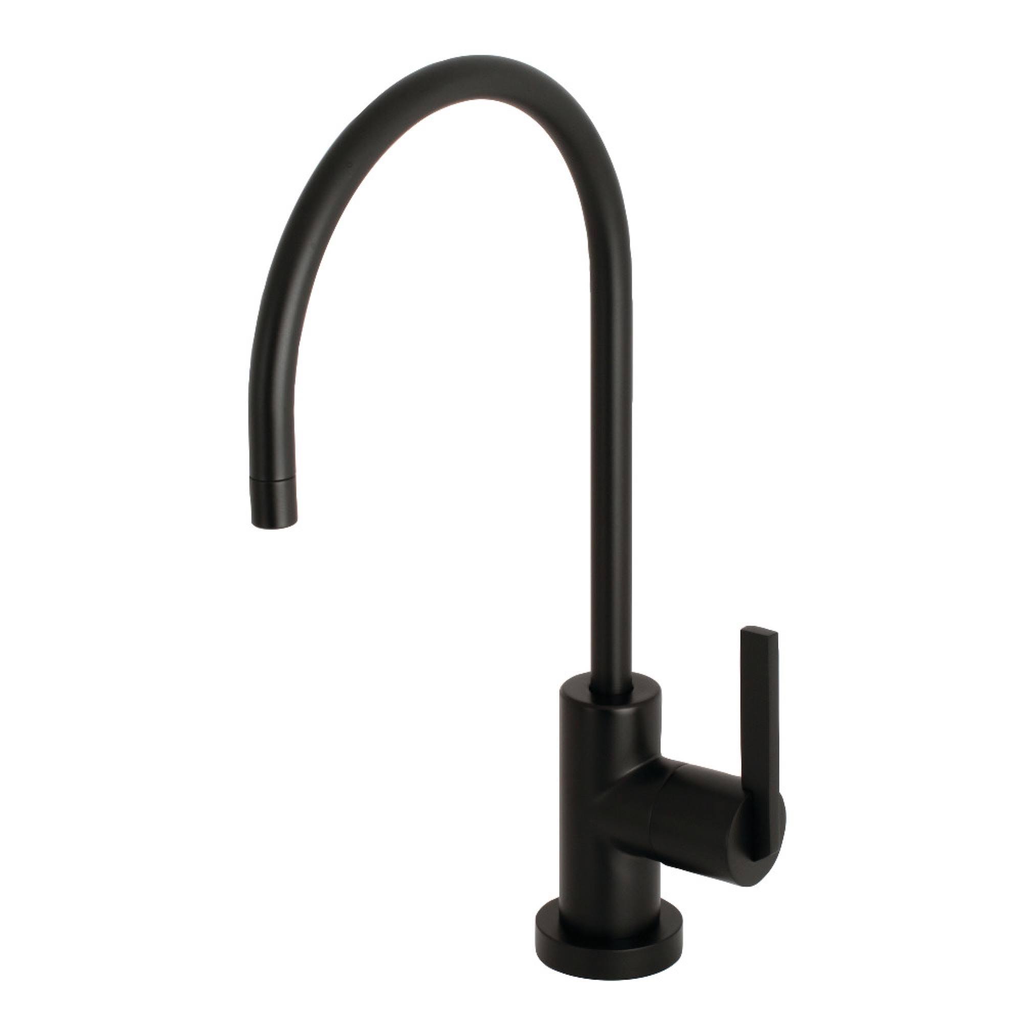 Kingston Brass Continental Water Filtration Faucet, Matte Black