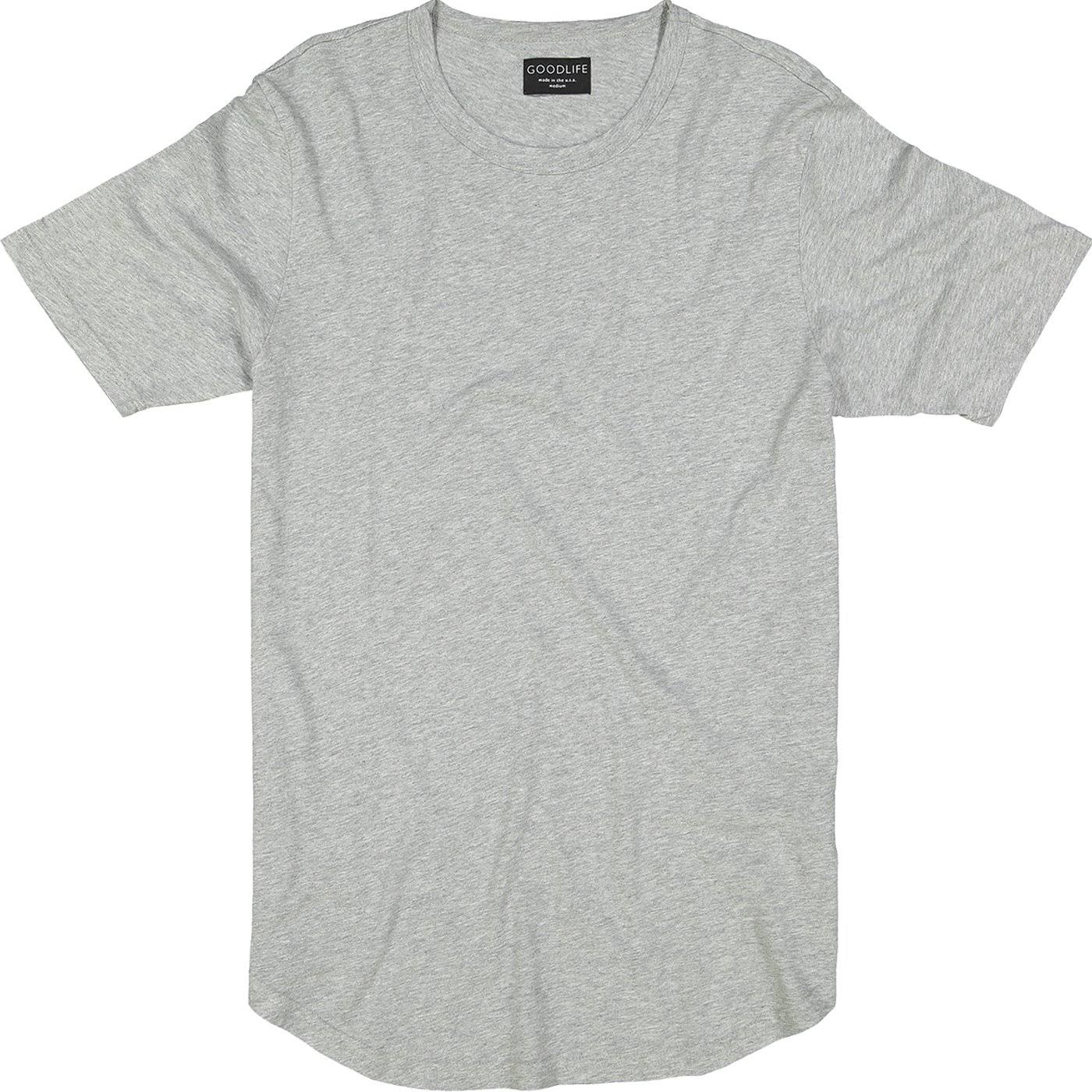 Supima Scallop Crew LT. Heather Grey / XXL