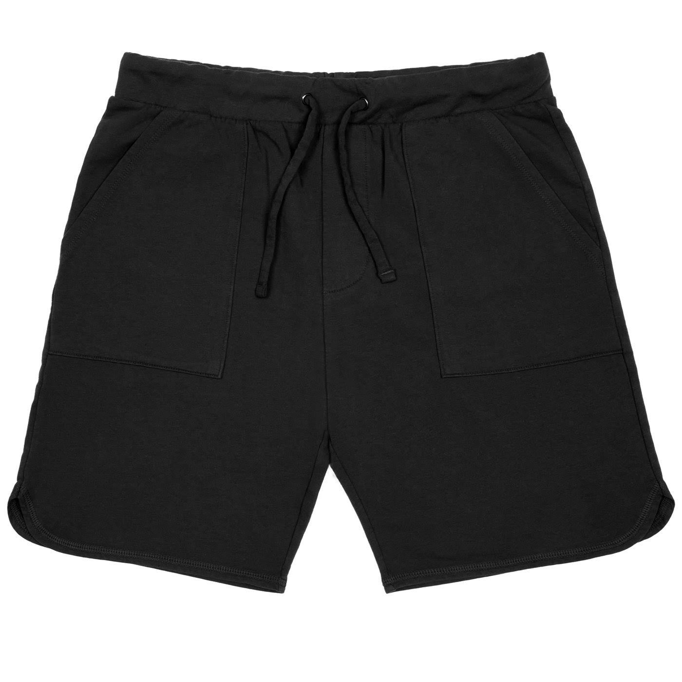 Goodlife Men&s Micro Terry Scallop Short | Black