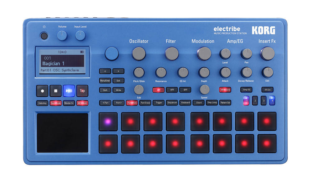 Korg ELECTRIBE2BL Electribe Synth in EMX Blue with V2.0 Software