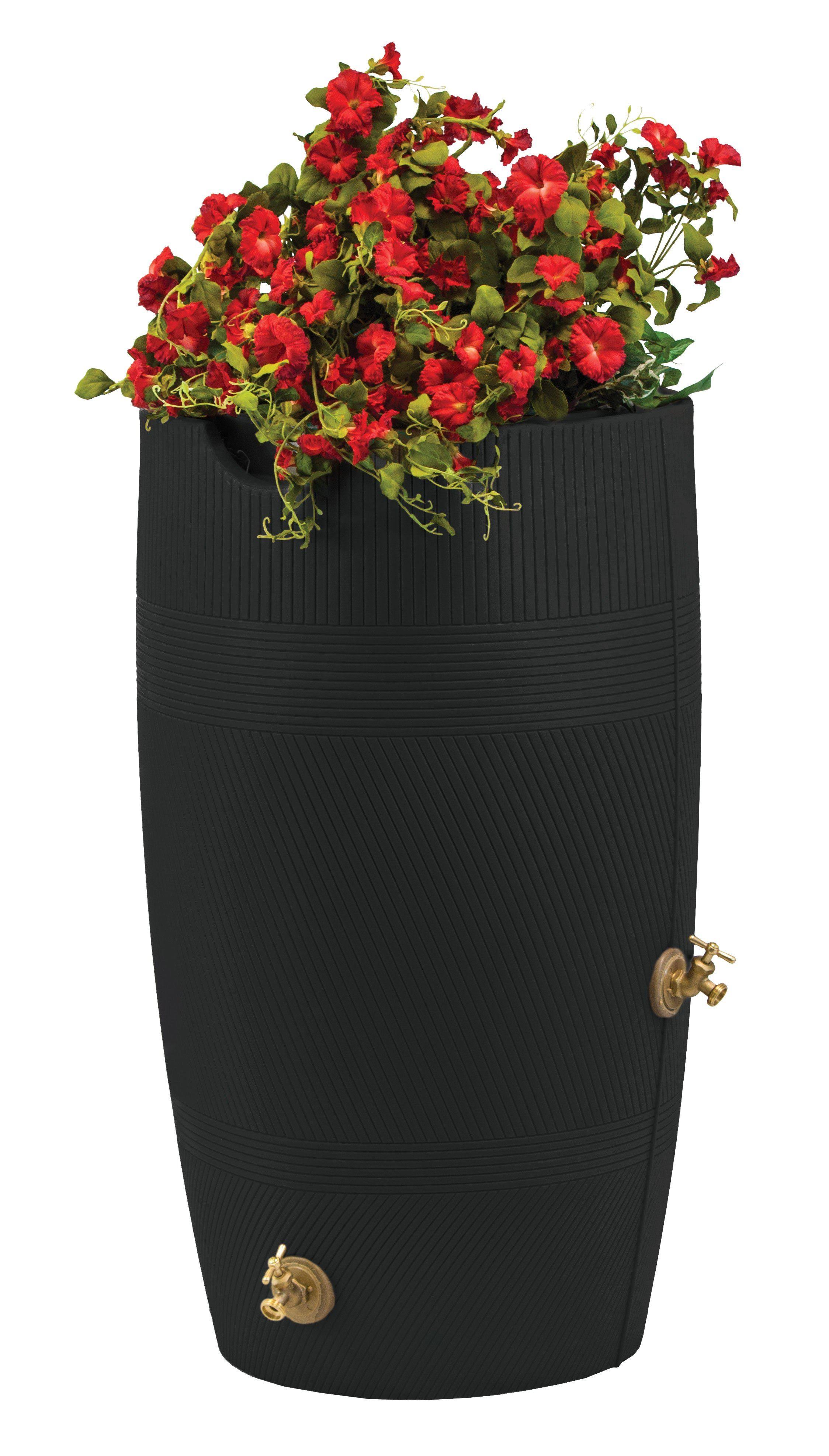 Good Ideas IM-HAVA50-BLK Impressions Havana 50 Gallon Rain Saver Black