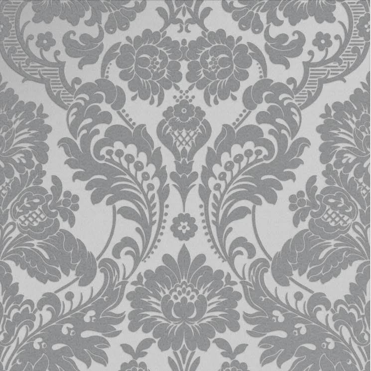 Graham u0026 Brown Gothic Damask Flock Wallpaper