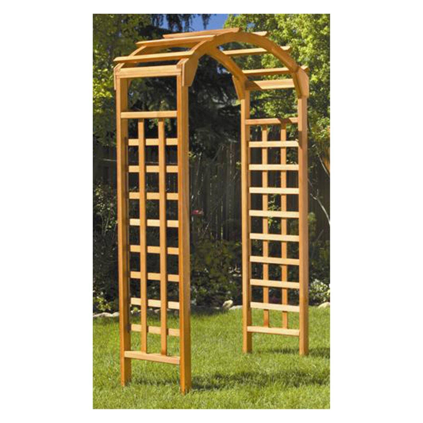 Greenstone Natural Arch 7 ft. Wood Arbor