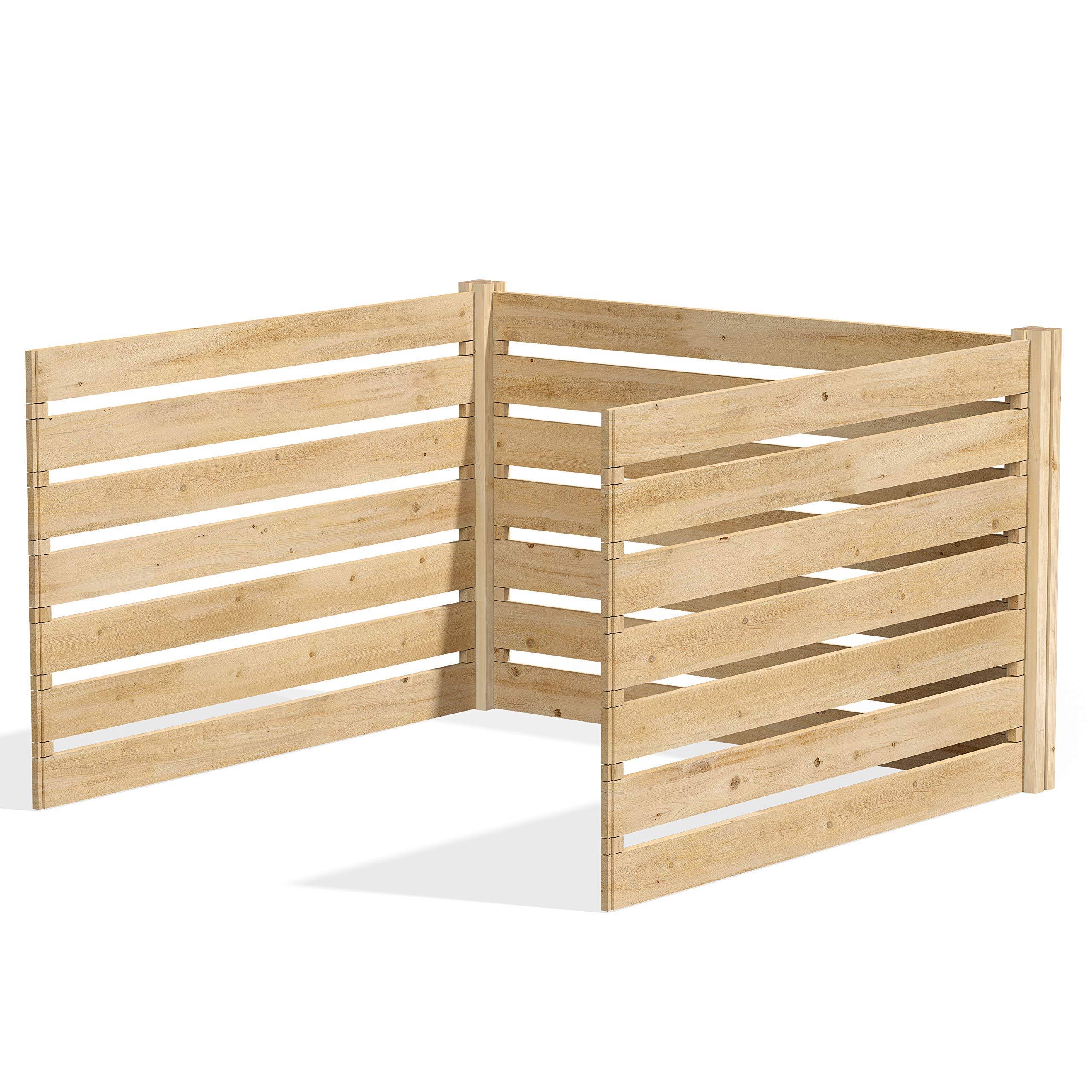 41 Cubic Feet Greenes Fence Cedar Wood Composter Bin