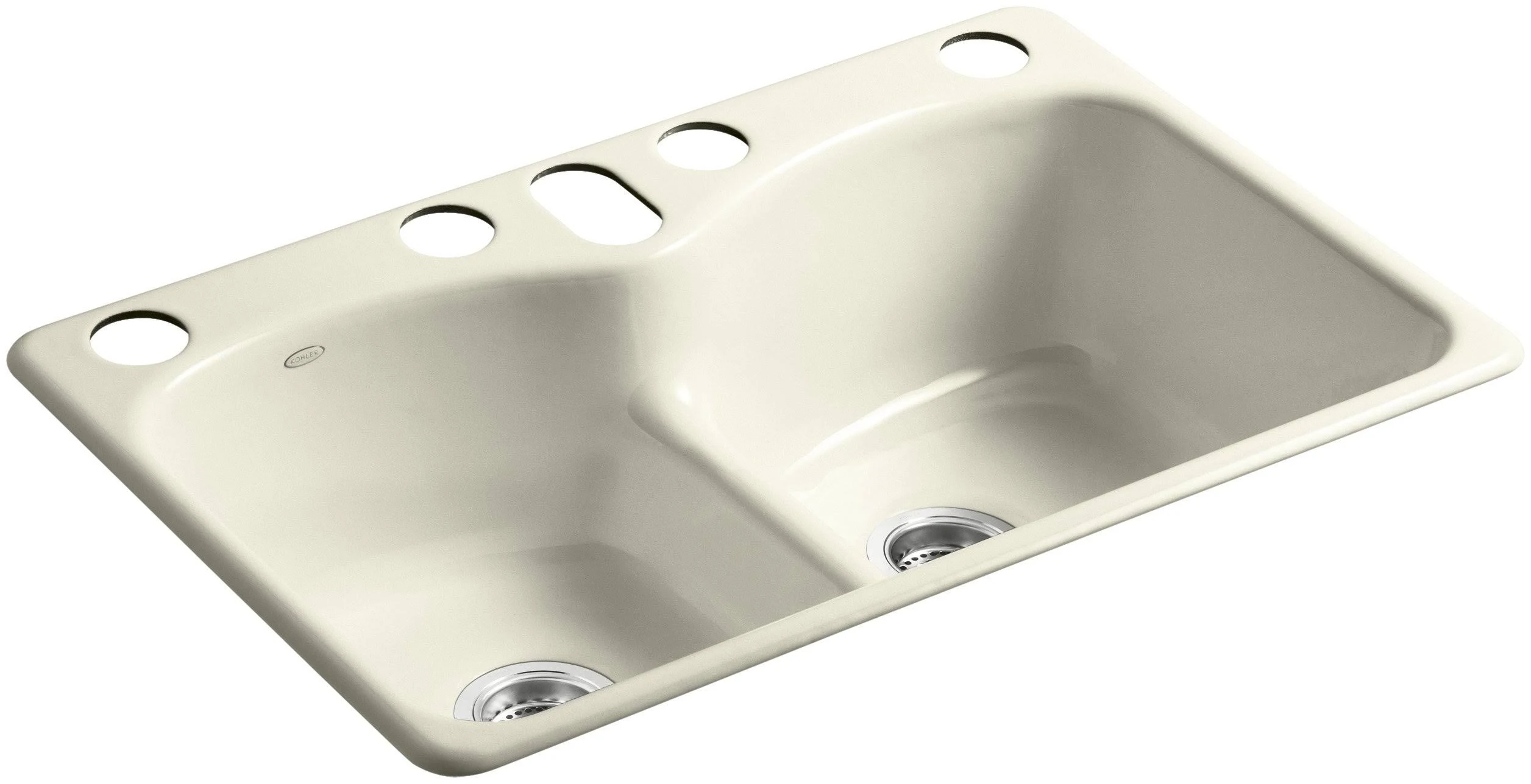 Kohler K-6626-6U-FD Langlade Kitchen Sink Cane Sugar