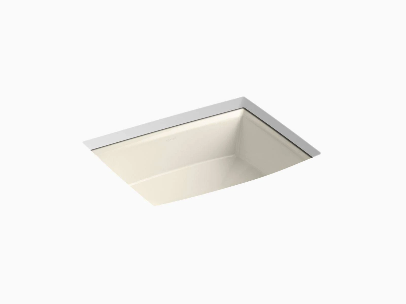 KOHLER K-2355-47 Archer Undermount Bathroom Sink, Almond