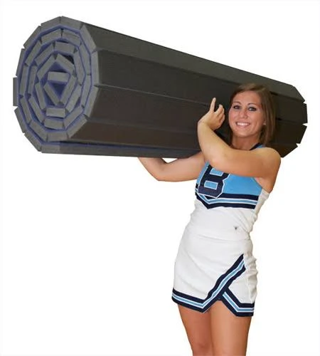 Greatmats Home Cheer Mat | 5x10 ft x 1-3/8 inch | Gymnastics Practice, Cheerleading, Tumbling | Material: Carpet | Weight: 23 lb