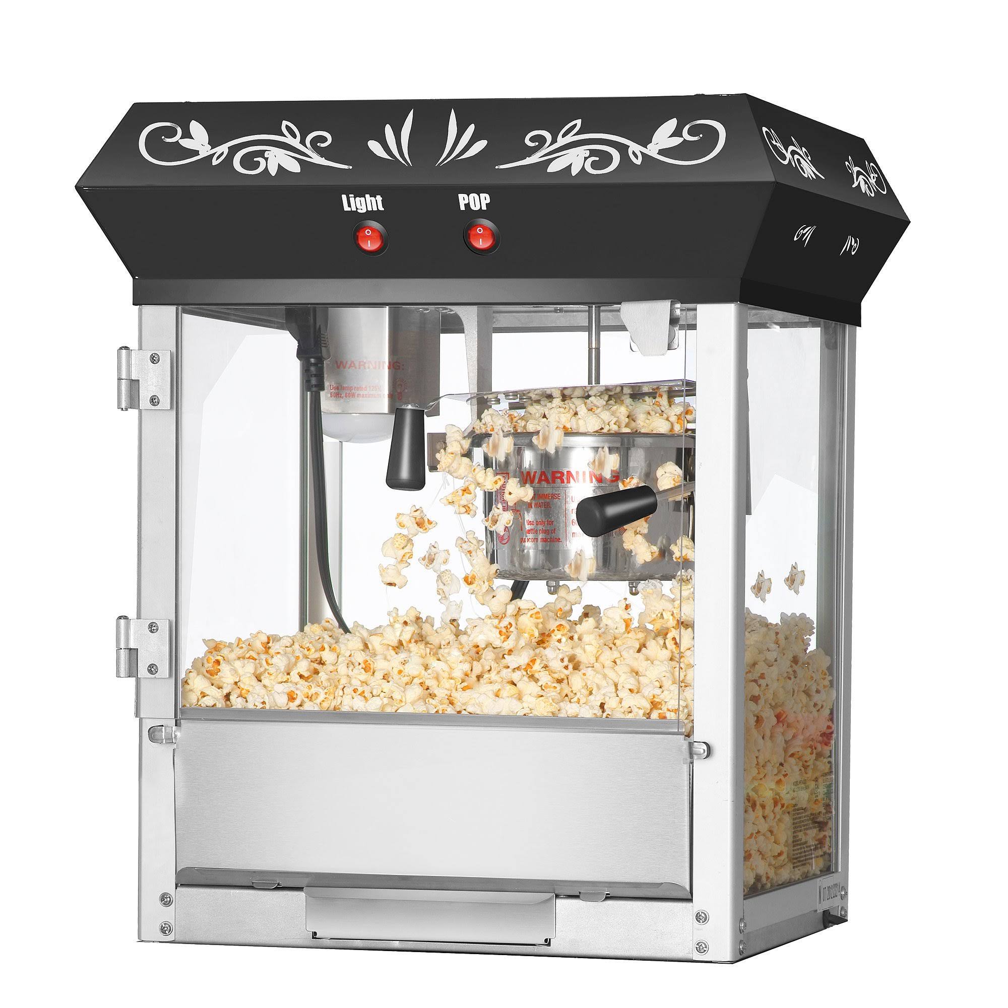 Great Northern Popcorn 4 oz. Foundation Top Popcorn Popper Machine, Black
