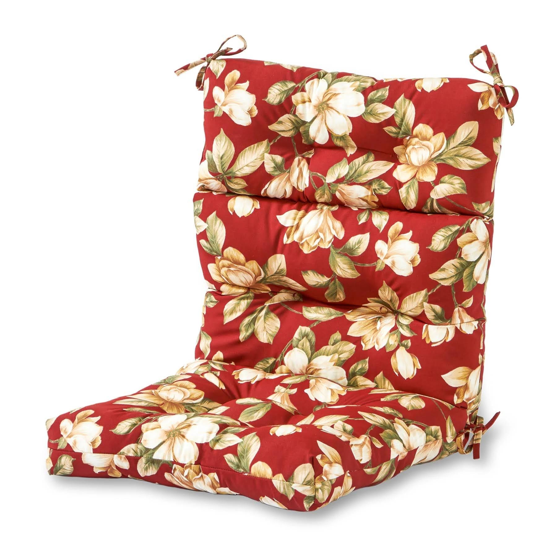 Greendale Home Fashions Outdoor High Back Chair CUSHION, Roma Floral