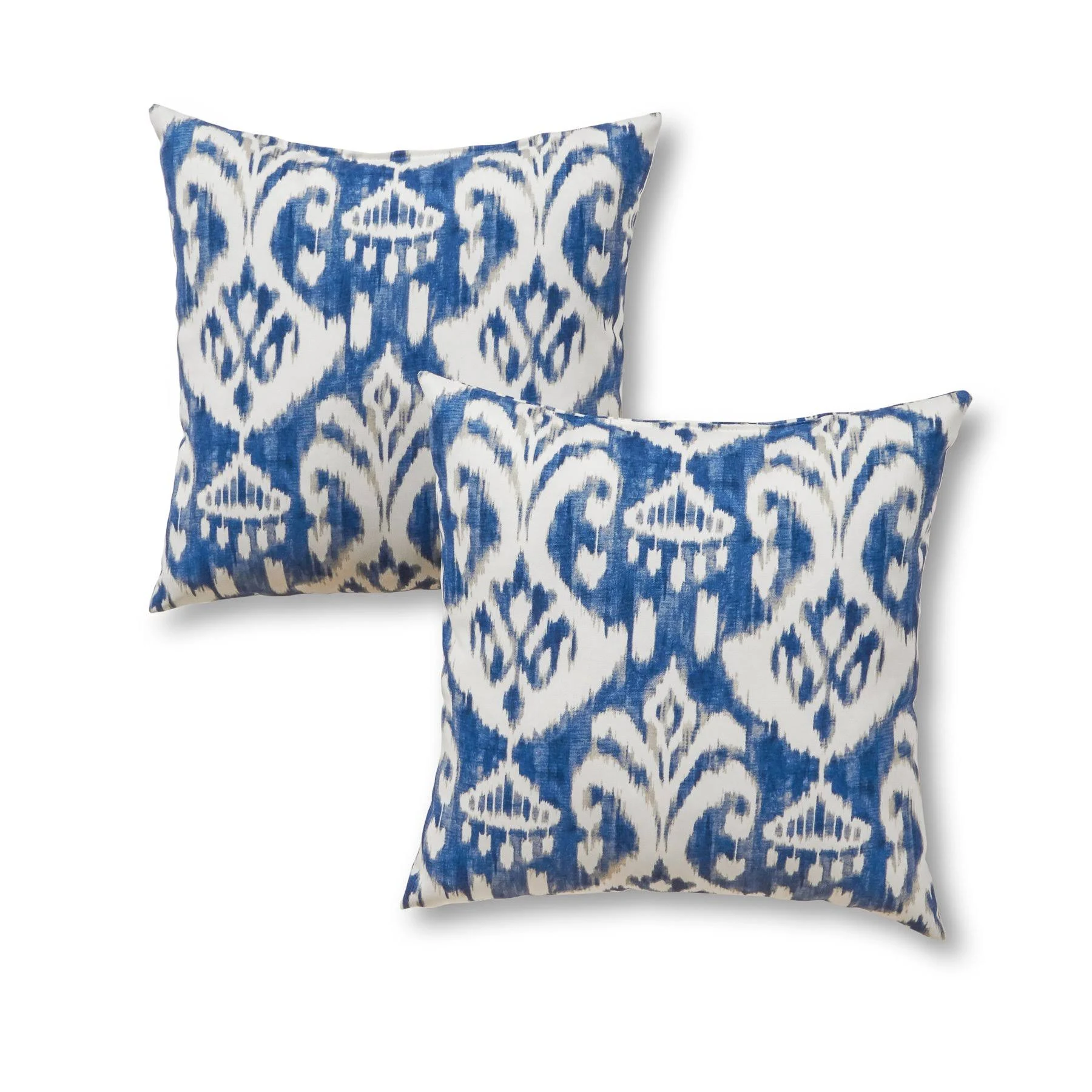 Greendale Home Fashions AZ4803S2-AZULE Denim Outdoor 17-inch Square Throw Pillow (Set of 2)