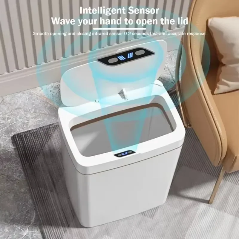 SmartToss Touchless Trash Can