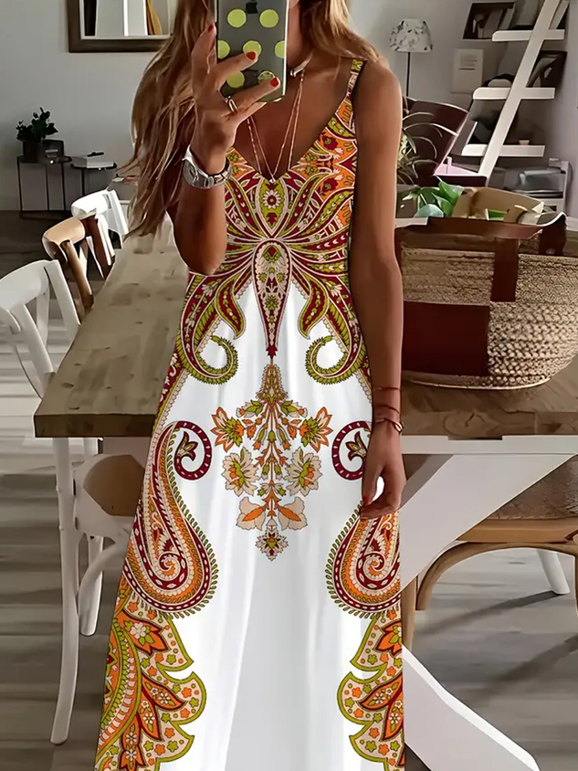 Vacation Spaghetti Ethnic Dress