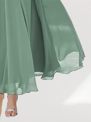 Women's Short Sleeve Summer Plain Lace V Neck Elegant Maxi X-Line Wedding Guest Mother of the Bride Formal Dress