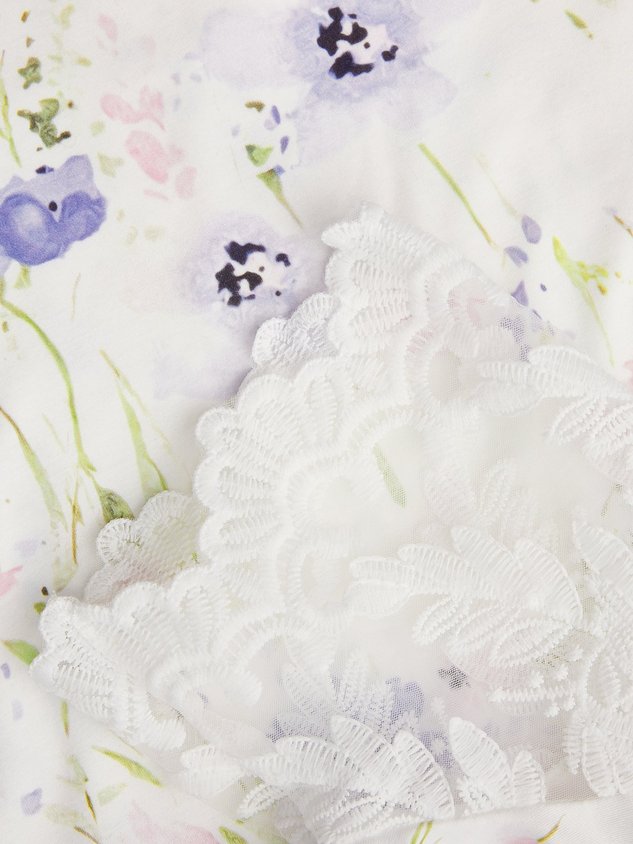 Floral Knitted V Neck Vacation Dress