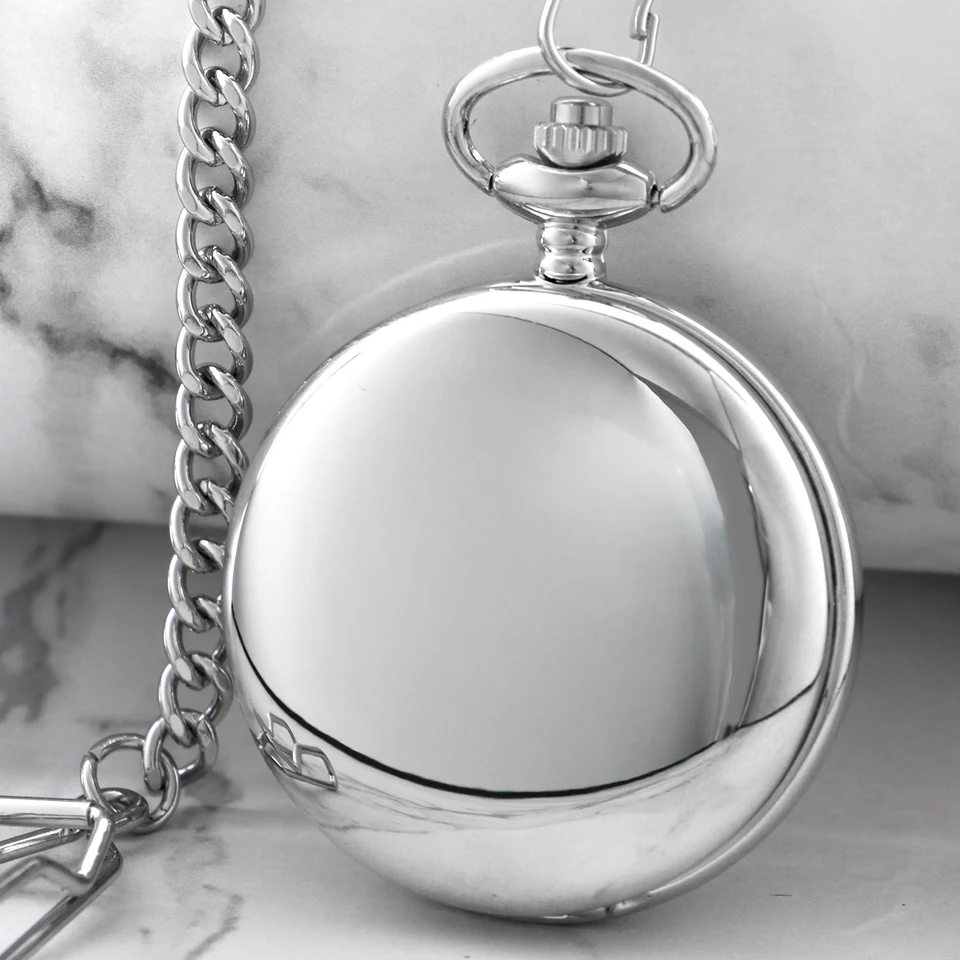 Vintage Steampunk smooth surface materials Pendant Chain Classic Quartz