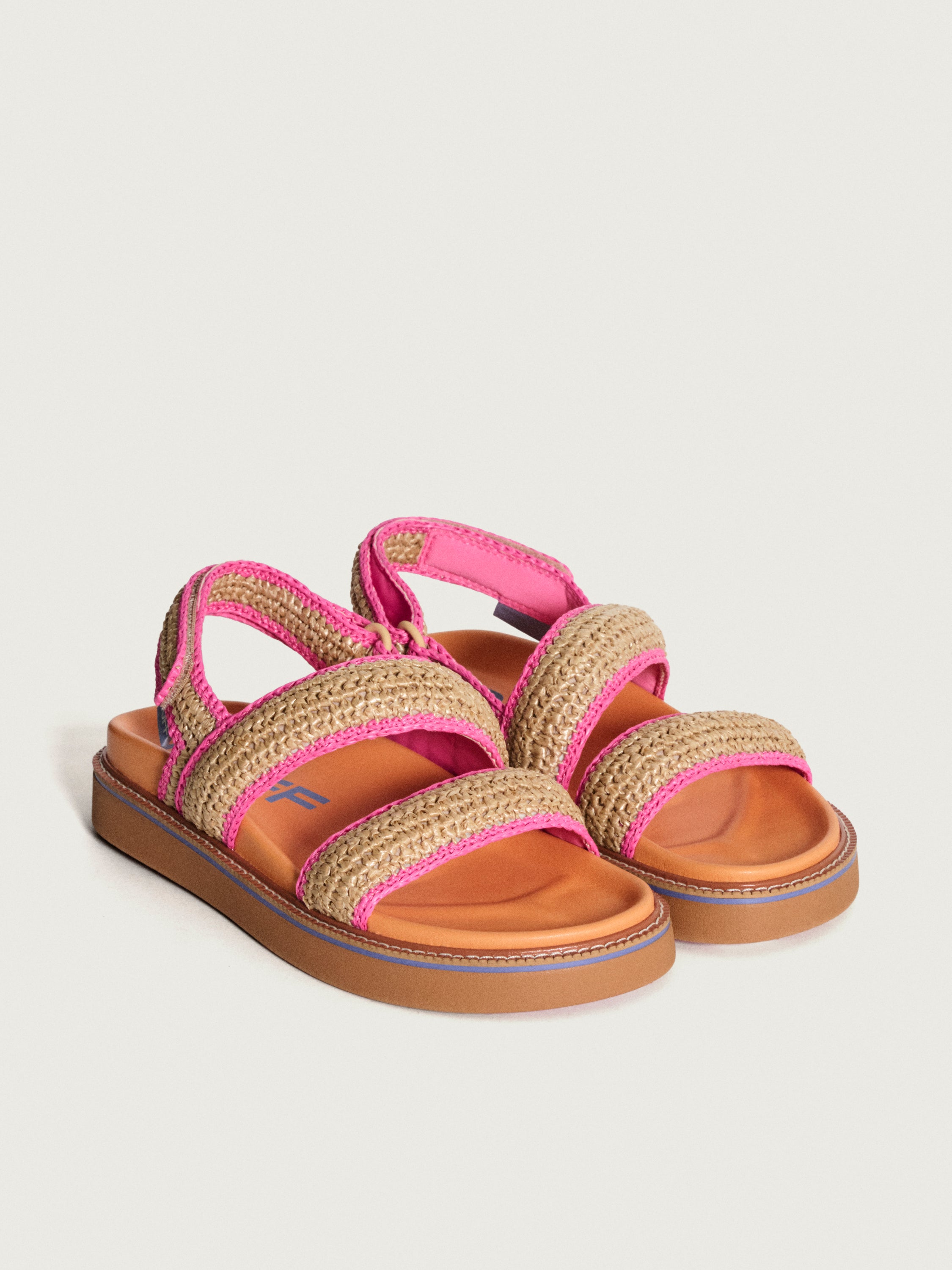 SANDAL ROAD RAFFIA BEIGE